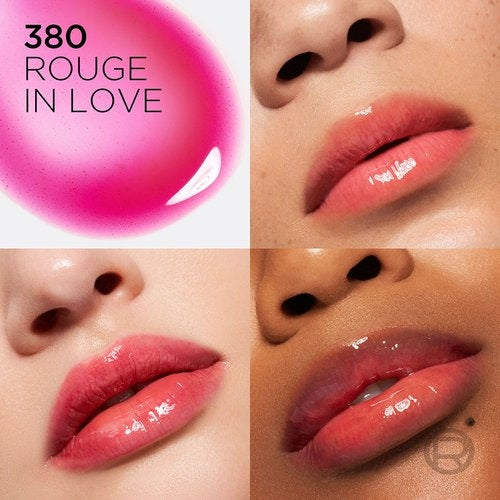 LIP OIL PLUMP AMBITION 380 ROUGE IN LOVE - LOREAL - Adrissa Beauty - Maquillaje