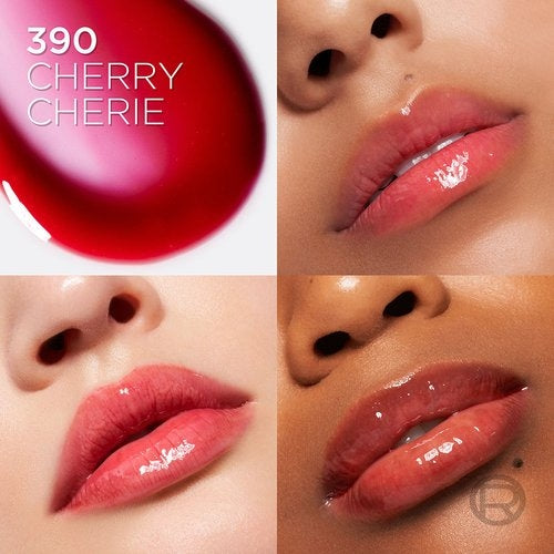 LIP OIL PLUMP AMBITION 390 CHERRY CHERIE - LOREAL - Adrissa Beauty - Maquillaje