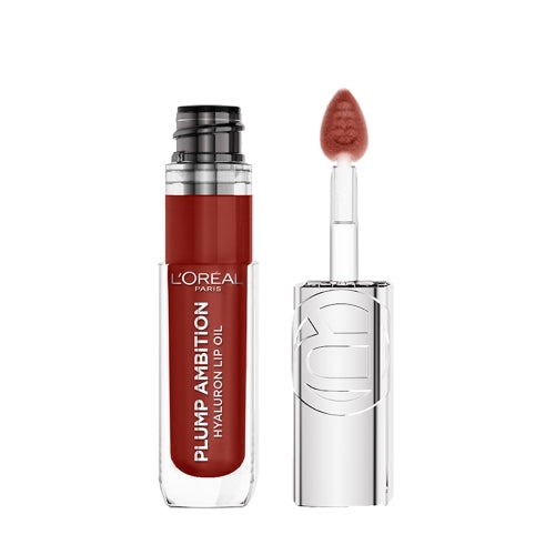 LIP OIL PLUMP AMBITION 485 WINE O CLOCK - LOREAL - Adrissa Beauty - Maquillaje