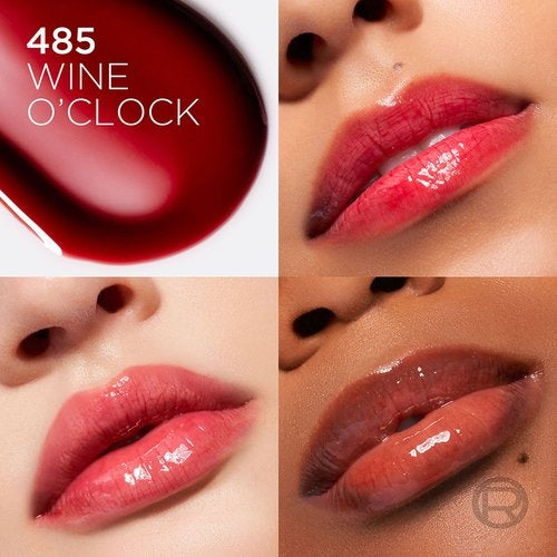 LIP OIL PLUMP AMBITION 485 WINE O CLOCK - LOREAL - Adrissa Beauty - Maquillaje