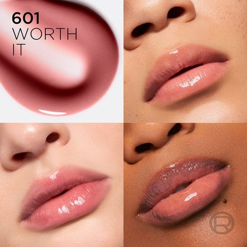 LIP OIL PLUMP AMBITION 601 WORTH IT - LOREAL - Adrissa Beauty - Maquillaje