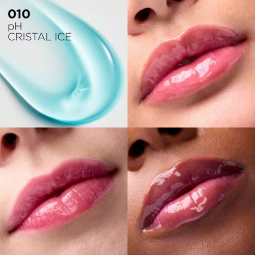 LIP OIL PLUMP HYALURON PH 010 PH CRISTAL ICE - LOREAL - Adrissa Beauty - Maquillaje