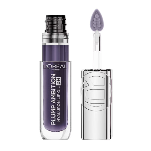 LIP OIL PLUMP HYALURON PH 090 PH BERRY NOIR - LOREAL - Adrissa Beauty - Maquillaje