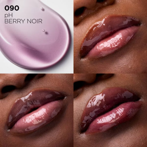 LIP OIL PLUMP HYALURON PH 090 PH BERRY NOIR - LOREAL - Adrissa Beauty - Maquillaje