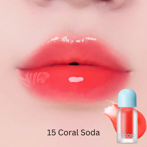 LIP OIL PLUMPING JUICY BERRY 15 CORAL SODA - TOCOBO - Adrissa Beauty - Maquillaje