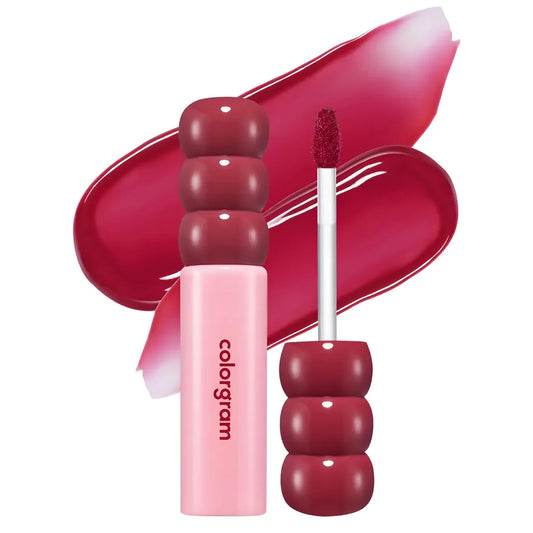 LIP TINT FRUITY GLASS 18 CHERRY VILLAIN - COLOGRAM - Adrissa Beauty - maquiilaje