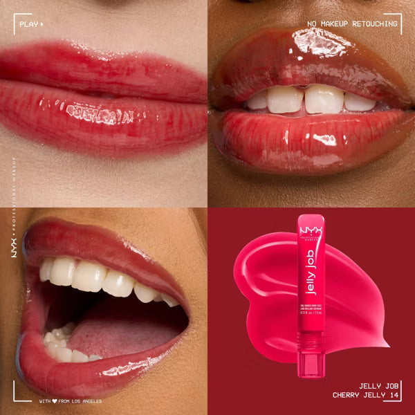LIP JELLY JOB CHERRY JELLY - NYX - Adrissa Beauty - Maquillaje de labios