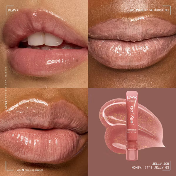 LIP JELLY JOB HONEY ITS JELLY - NYX - Adrissa Beauty - Maquillaje de labios