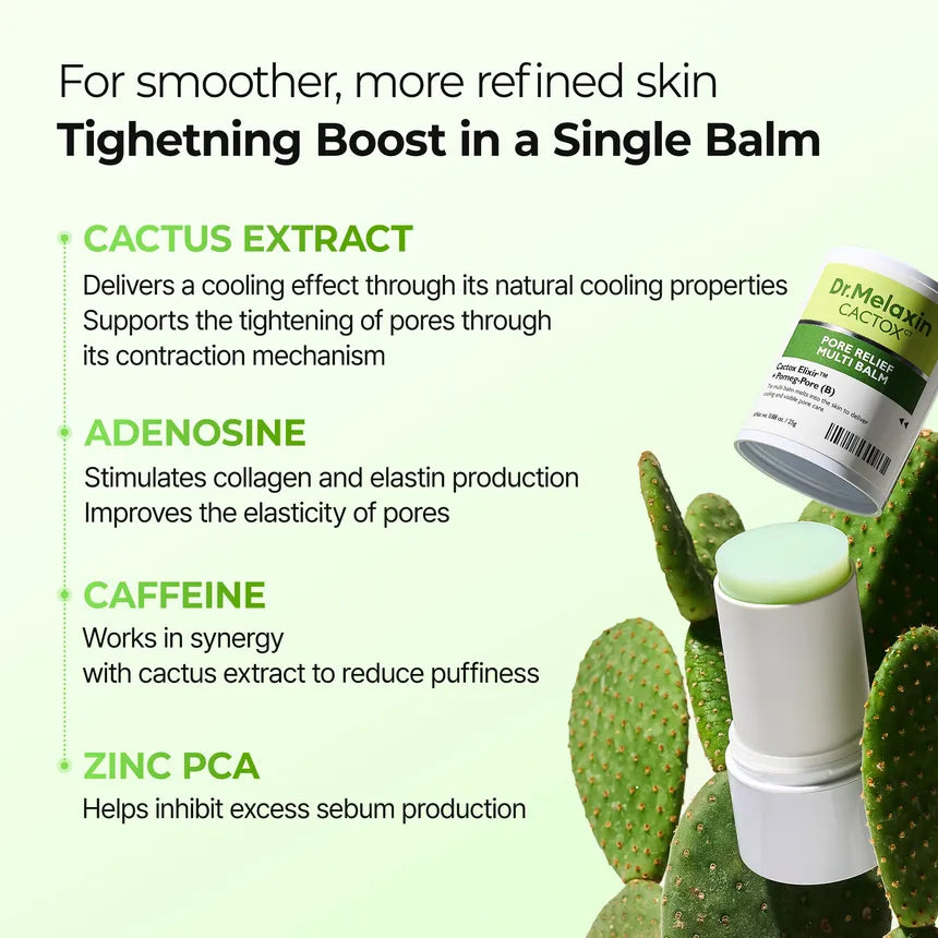BALSAMO CACTOX PORE RELIEF MULTI BALM - DR MELAXIN - Adrissa Beauty - Cuidado de la piel