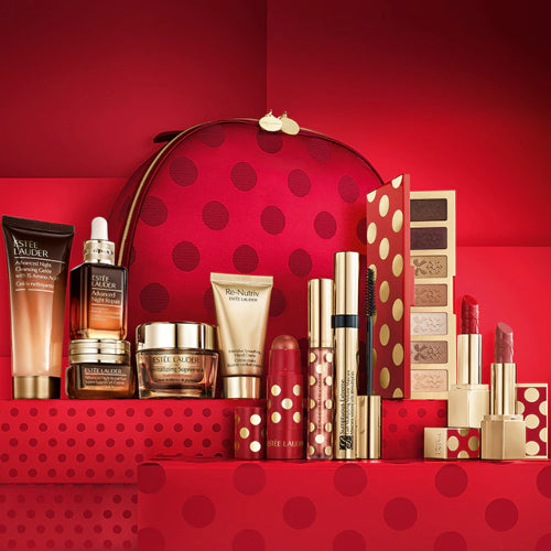 MALENTIN HOLIDAY BLOCKBUSTER BEAUTY 12PZAS - ESTEE LAUDER - Adrissa Beauty - maquillaje