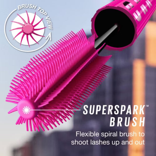 MASCARA LASH SENSATIONAL FIRE WORK WATERPROOF 871 VERY BLACK - MAYBELLINE - Adrissa Beauty - Maquillaje