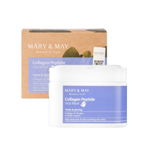 MASCARILLA COLLAGEN PEPTIDE VITAL 30UNDS - MARY MAY - Adrissa Beauty - Cuidado de la piel