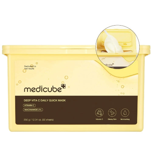 MASCARILLA DEEP VITA C DAILY QUICK MASK 30PZAS - MEDICUBE - Adrissa Beauty - Cuidado de la piel