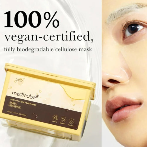 MASCARILLA DEEP VITA C DAILY QUICK MASK 30PZAS - MEDICUBE - Adrissa Beauty - Cuidado de la piel