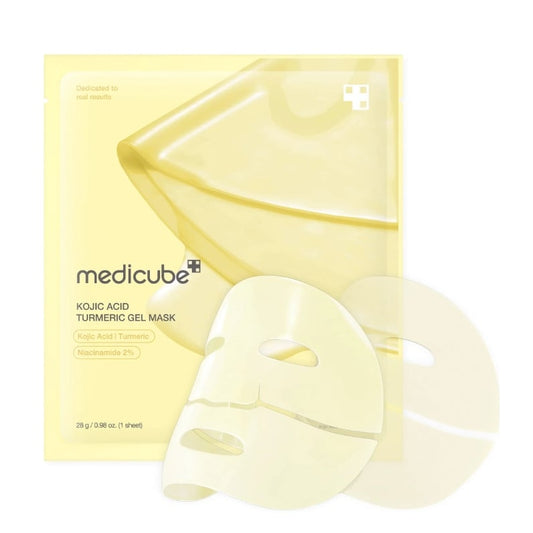 MASCARILLA KOJIC ACID TURMERIC GEL 1 SHEET - MEDICUBE - Adrissa Beauty - Cuidado de la piel