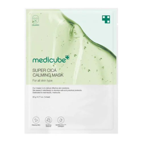 MASCARILLA SUPER CICA CALMING MASK 1 SHEET - MEDICUBE - Adrissa Beauty - Cuidado de la piel