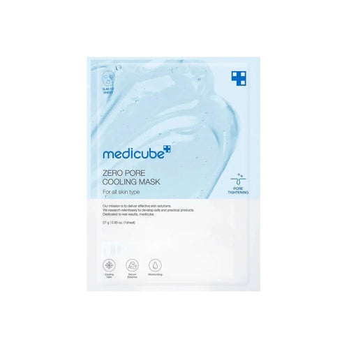 MASCARILLA ZERO PORE COOLING MASK 1 SHEET - MEDICUBE - Adrissa Beauty - Cuidado de la piel