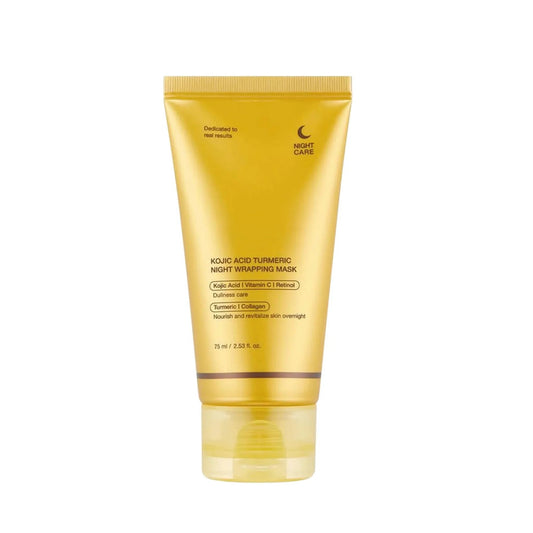 MASCARILLA KOJIC ACID TURMERIC NIGHT WRAPPING 75ML - MEDICUBE - Adrissa Beauty - Cuidado de la piel