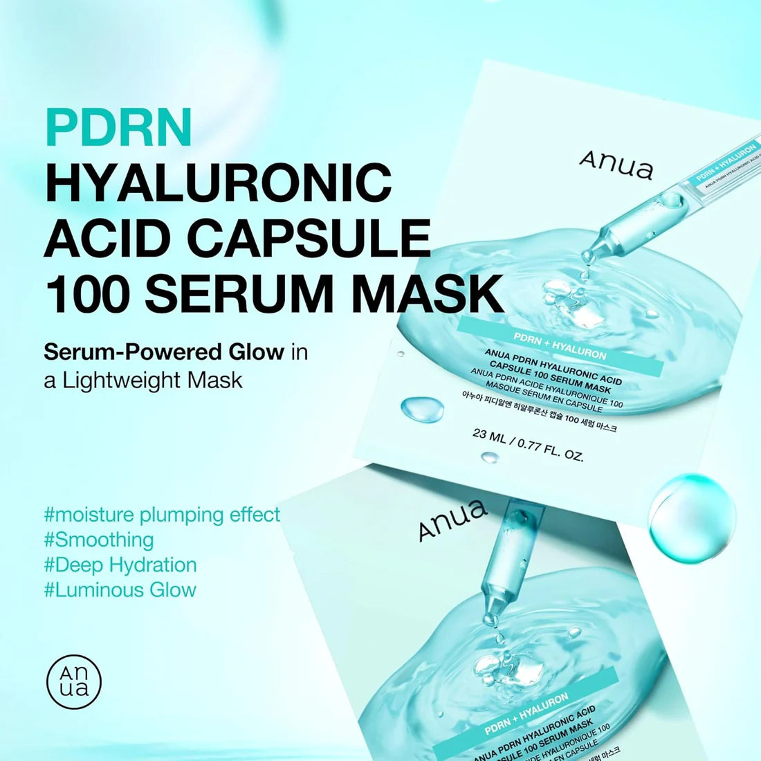 MASCARILLA PDRN HYALURON 1 SHEET - ANUA - Adrissa Beauty - 