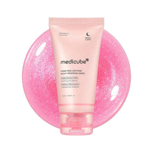 MASCARILLA PDRN PINK CAFFEINE NIGHT WRAPPING 75ML - MEDICUBE - Adrissa Beauty - Cuidado de la piel