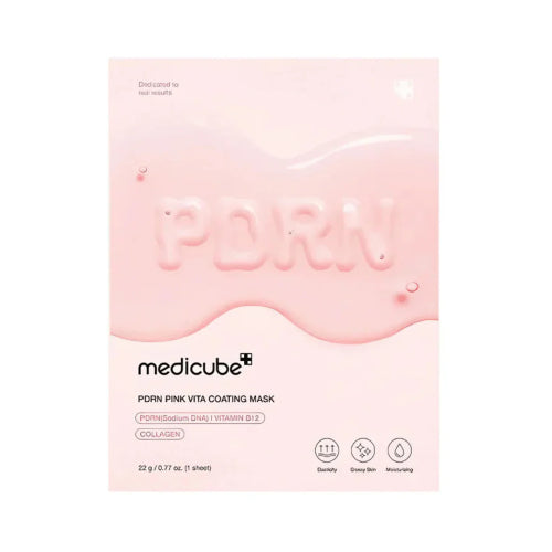 MASCARILLA PDRN PINK VITA COATING MASK 1 SHEET - MEDICUBE - Adrissa Beauty - Cuidado de la piel