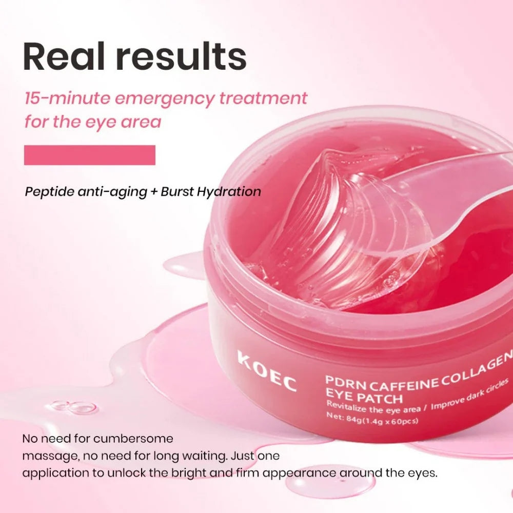 PARCHES OJOS PDRN PINK CAFFEINE COLLAGEN 60PZAS