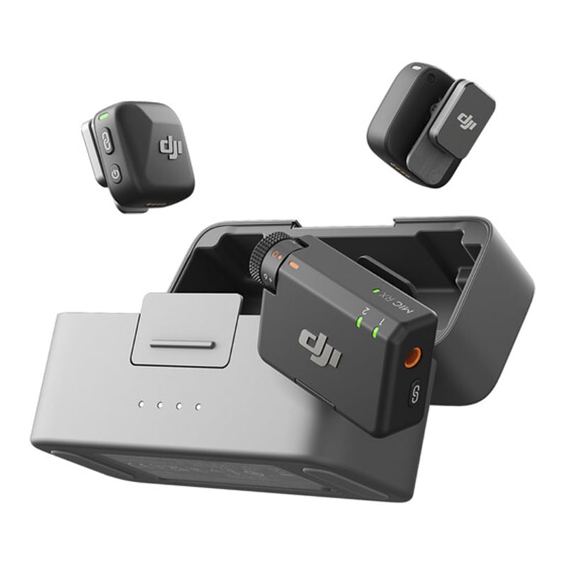 MICROFONO WIRELESS MIC MINI 2PZAS CON BASE - DJI - Adrissa Beauty - Electrónica