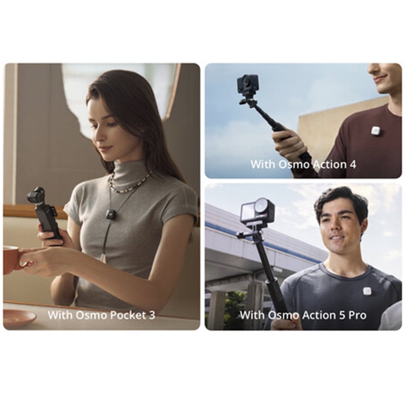 MICROFONO WIRELESS MIC MINI 2PZAS CON BASE - DJI - Adrissa Beauty - Electrónica