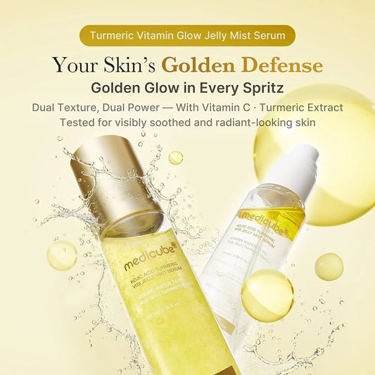 MIST SERUM KOJIC ACID TURMERIC VITA JELLY 100ML - MEDICUBE - Adrissa Beauty - Cuidado de la piel