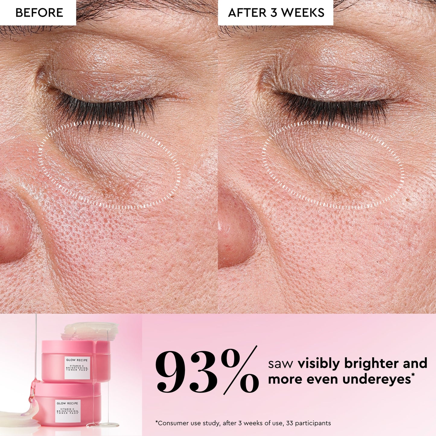 PADS VITAMIN C BRIGHTENING TONER 60UNDS - GLOW RECIPE - Adrissa Beauty - Cuidado de la piel