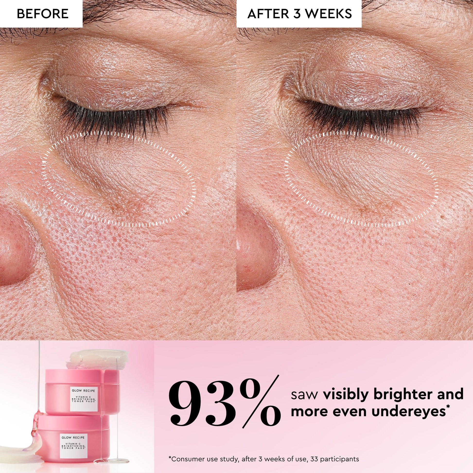 PADS VITAMIN C BRIGHTENING TONER 60UNDS - GLOW RECIPE - Adrissa Beauty - Cuidado de la piel
