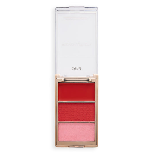 PALETA RUBOR BLUSH ICON REBELLIOUS RED - REVOLUTION - Adrissa Beauty - Maquillaje de rostro