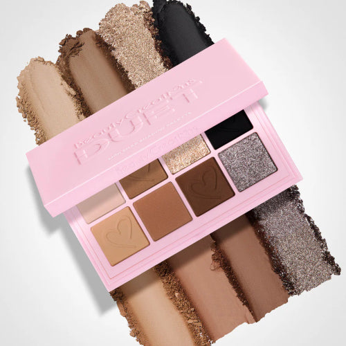 PALETA SOMBRAS MINI DUET GRUNGY GREYS - BEAUTY CREATIONS - Adrissa Beauty - Maquillaje
