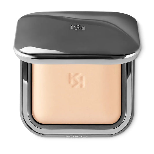 POLVO COMPACTO BAKED RADIANT 02 SAND - KIKO MILANO - Adrissa Beauty - Maquillaje