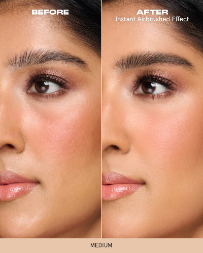 POLVO COMPACTO BOUCLE SILK AIRBRUSHED MEDIUM 8GR - ONE SIZE - Adrissa Beauty - Maquillaje