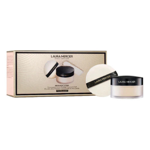 POLVO SUELTO INDULGENT ICONS GIFT TRANSLUCENT 29GR - LAURA MERCIER - Adrissa Beauty - Maquillaje