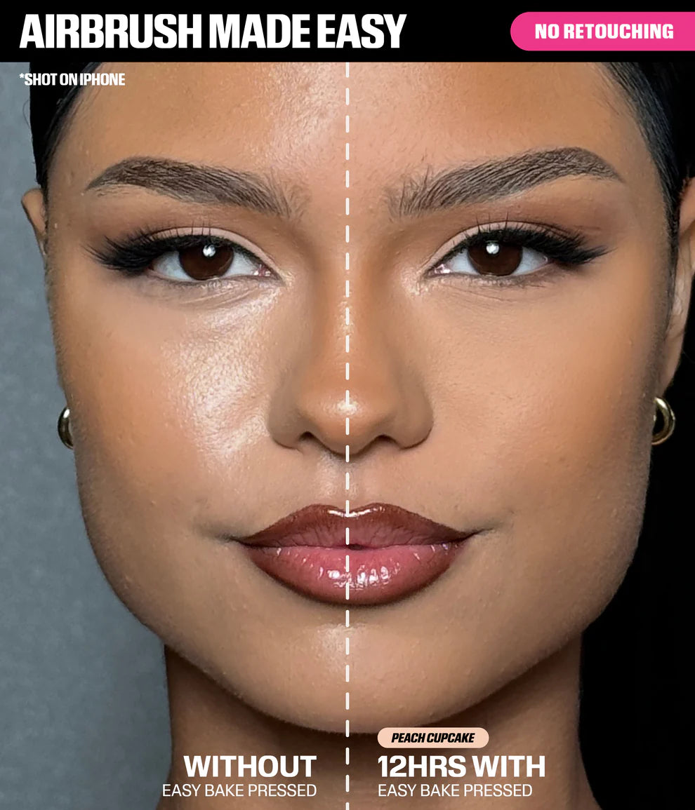 POLVO COMPACTO PEACH CUPCAKE 8.5GR - HUDA BEAUTY - Adrissa Beauty - Maquillaje