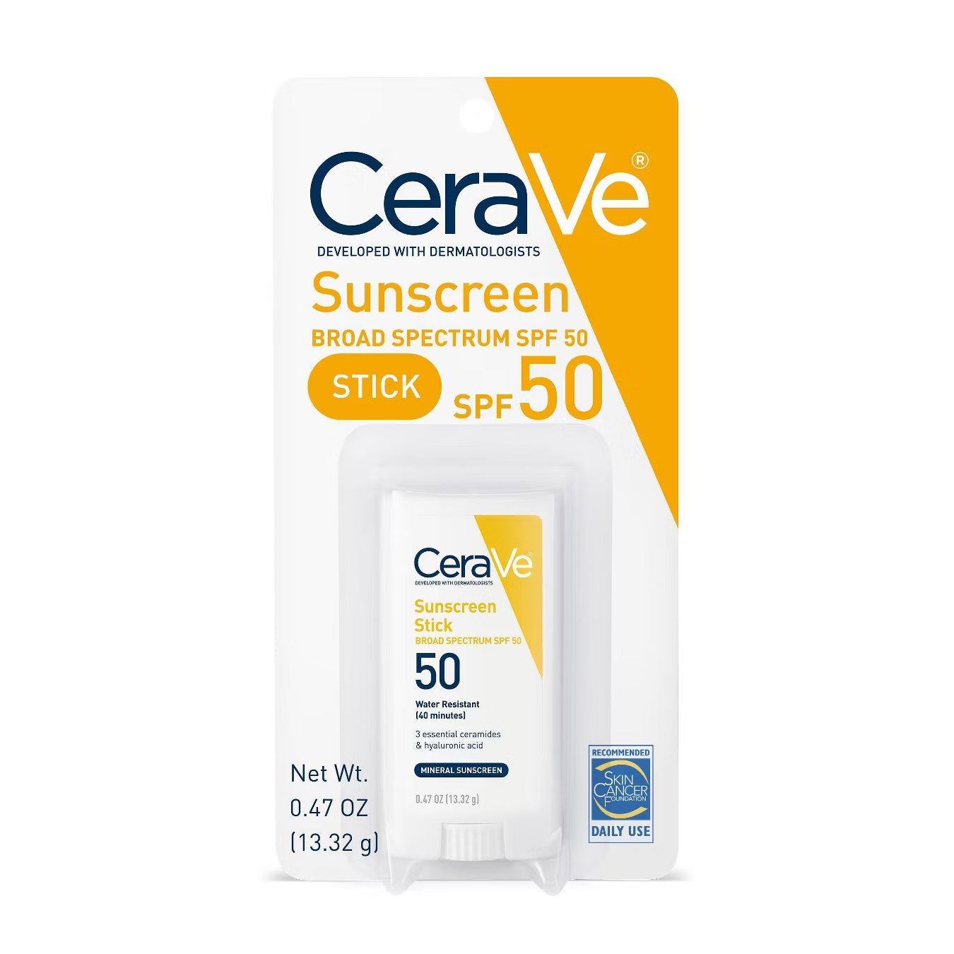PROTECTOR SOLAR EN BARRA  FACIAL SPF50 - CERAVE - Adrissa Beauty - Cuidado de la piel
