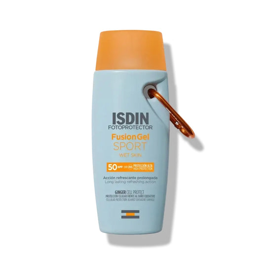 PROTECTOR SOLAR FUSION GEL SPORT CORPORAL SPF50 100ML - ISDIN - Adrissa Beauty - Cuidado de la piel