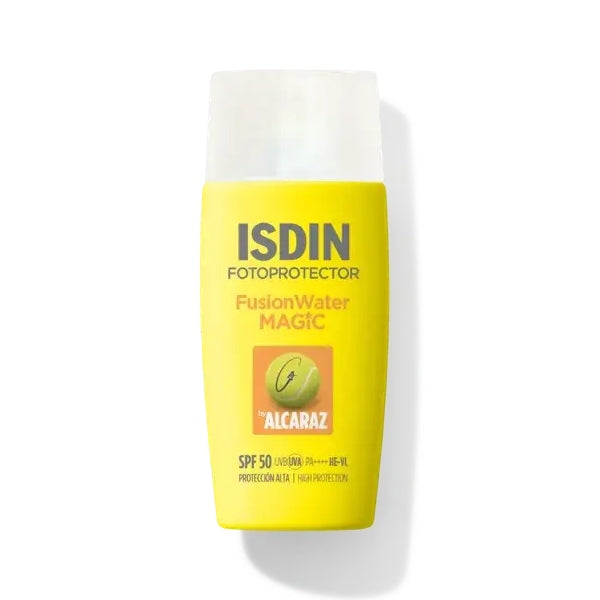 PROTECTOR SOLAR FUSION WATER MAGIC ALCARAZ SPF50 50ML - ISDIN - Adrissa Beauty - Cuidado de la piel