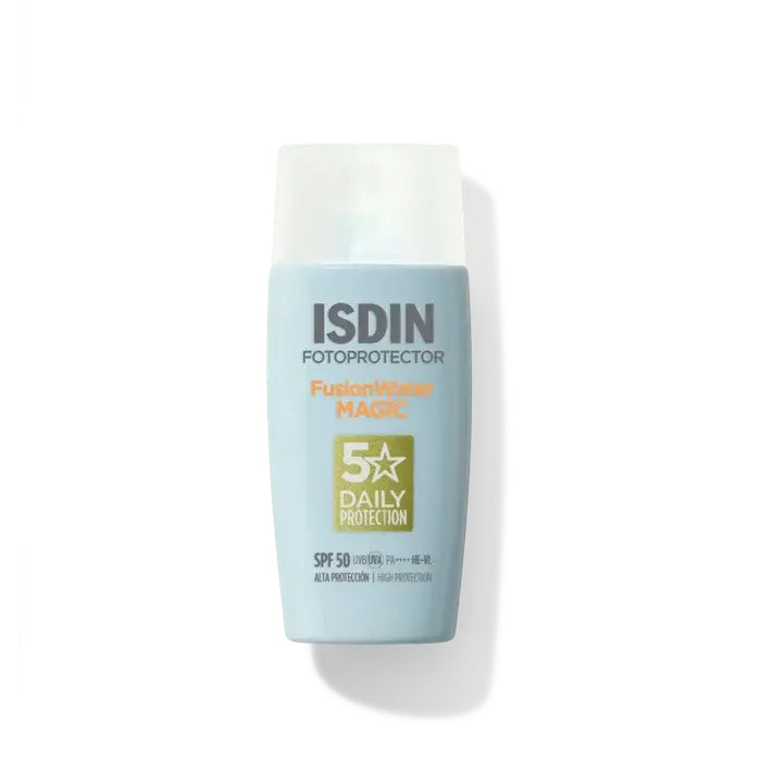 PROTECTOR SOLAR FUSION WATER MAGIC OIL CONTROL SPF50 50ML - ISDIN - Adrissa Beauty - Cuidado de la piel