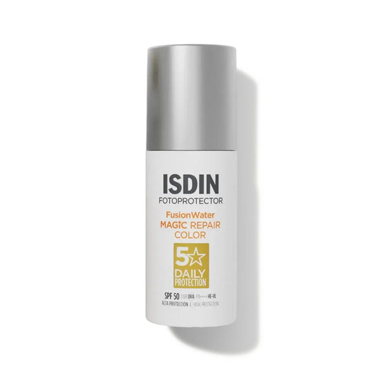 PROTECTOR SOLAR FUSION WATER MAGIC REPAIR COLOR SPF50 50ML - ISDIN - Adrissa Beauty - Cuidado de la piel