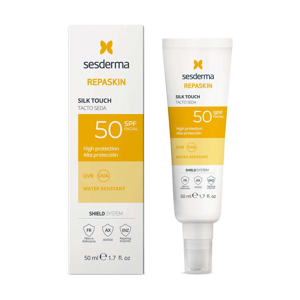 PROTECTOR SOLAR REPASKIN SILK TOUCH 50SPF 50ML - SESDERMA - Adrissa Beauty - Protector solar
