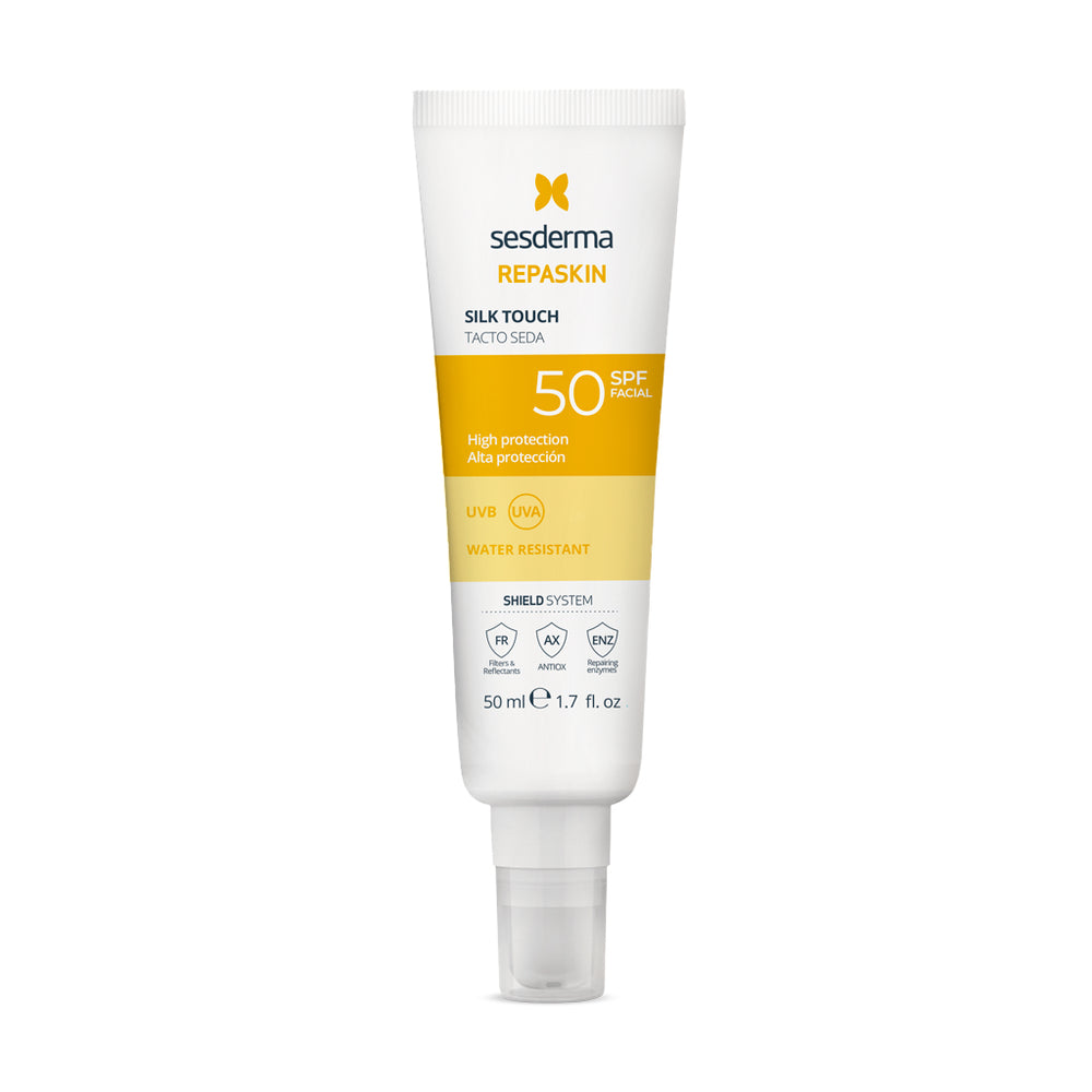 PROTECTOR SOLAR REPASKIN SILK TOUCH 50SPF 50ML - SESDERMA - Adrissa Beauty - Protector solar