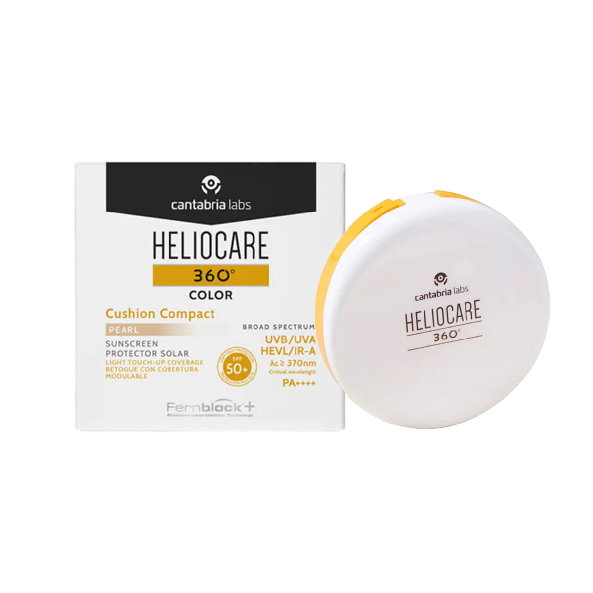 PROTECTOR SOLAR COMPACTO 360 OIL FREE WATERPROOF PEARL SPF50 - HELIOCARE - Adrissa Beauty - Cuidado de la piel