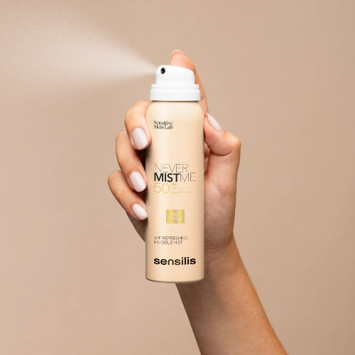 PROTECTOR SOLAR NEVER MIST ME SPF50 DRY TOUCH - SENSILIS - Adrissa Beauty - Cuidado de la piel
