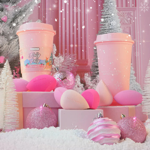 SET ESPONJAS HOLLY JOLLY 4PZAS - BEAUTY CREATIONS - Adrissa Beauty - Maquillaje