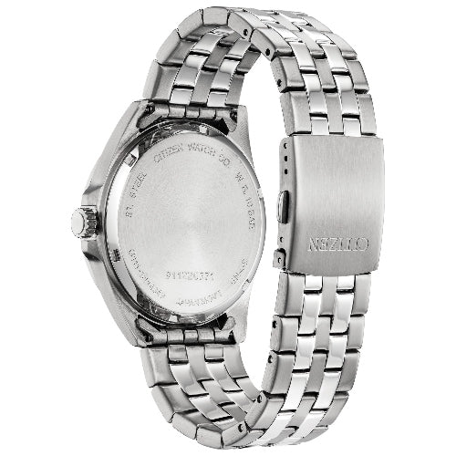 RELOJ CADENA PLATA PANTALLA NEGRA - CITIZEN - Adrissa Beauty - 