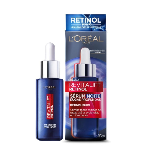 RETINOL NOCHE REVITALIFT SERUM 30ML - LOREAL - Adrissa Beauty - 