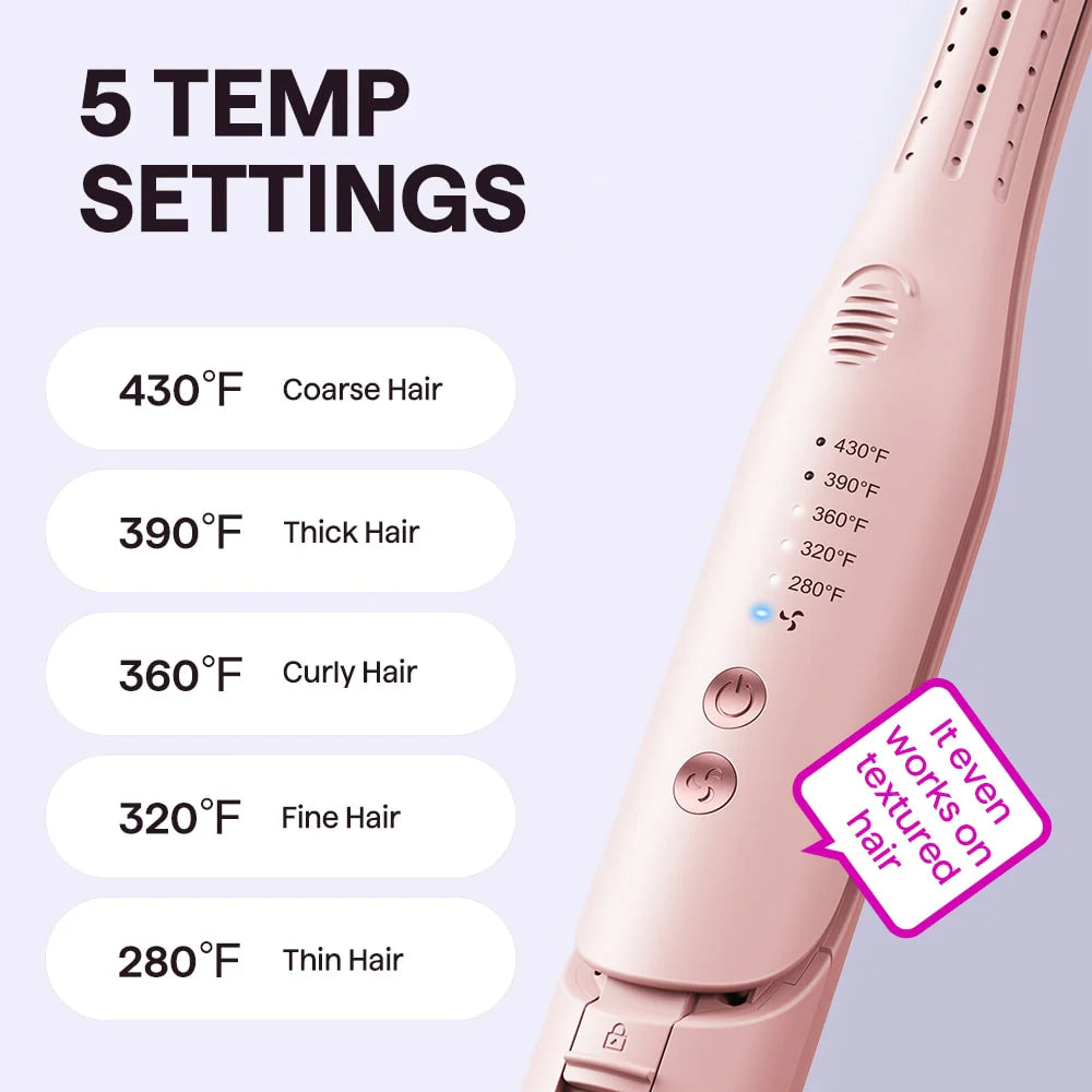 SECADOR RIZADORA PLANCHA COOL CURL AIRFLOW STYLER - WAVYTALK - Adrissa Beauty - Electrónica